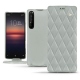 Custodia in pelle Sony Xperia 1 II - Gris - Couture ( Nappa - Pantone W428C ) 