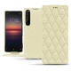 Funda de piel Sony Xperia 1 II - Ivoire - Couture ( Sleek P C12 - White ) 