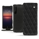Capa em pele Sony Xperia 1 II - Ebène - Couture ( Sleek P C12 - Black ) 