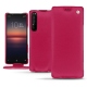 Sony Xperia 1 II leather case - Rose fluo