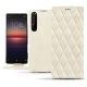 Capa em pele Sony Xperia 1 II - Blanc escumo - Couture