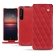 Lederschutzhülle Sony Xperia 1 II - Rouge troupelenc - Couture