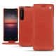 Sony Xperia 1 II leather case - Arange clouquié