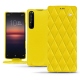 Lederschutzhülle Sony Xperia 1 II - Jaune fluo - Couture