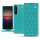 Sony Xperia 1 II leather case - Bleu fluo - Couture