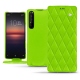 硬质真皮保护套 Sony Xperia 1 II - Vert fluo - Couture