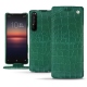 Capa em pele Sony Xperia 1 II - Crocodile pino