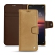 Sony Xperia 1 II leather case - Sable vintage ( Roughtcut - Gaucho#57254 ) 