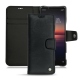 Custodia in pelle Sony Xperia 1 II - Dark vintage ( Roughtcut - Black#5256 ) 
