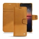 Sony Xperia 1 II leather case - Or Maïa ( Pantone 871C ) 
