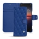 Housse cuir Sony Xperia 1 II - Bleu océan - Couture ( Nappa - Pantone 293C ) 