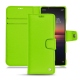 Custodia in pelle Sony Xperia 1 II - Vert fluo