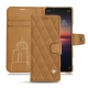 Housse cuir Sony Xperia 1 II - Castan esparciate - Couture