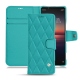 硬质真皮保护套 Sony Xperia 1 II - Bleu fluo - Couture