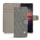 硬质真皮保护套 Sony Xperia 1 II - Acier vintage - Couture