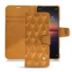 Housse cuir Sony Xperia 1 II - Or Maïa - Couture