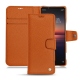 硬质真皮保护套 Sony Xperia 1 II - Orange vibrant