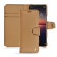 Capa em pele Sony Xperia 1 II - Beige Veggie
