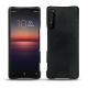 Lederschutzhülle Sony Xperia 1 II - Dark vintage ( Roughtcut - Black#5256 ) 