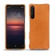 Sony Xperia 1 II leather cover - Mandarine vintage ( Pantone 165C ) 
