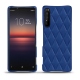 Custodia in pelle Sony Xperia 1 II - Bleu océan - Couture ( Nappa - Pantone 293C ) 