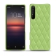 Sony Xperia 1 II leather cover - Vert olive - Couture ( Nappa - Pantone 578U ) 