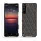 硬质真皮保护套 Sony Xperia 1 II - Anthracite - Couture ( Pantone 424C ) 