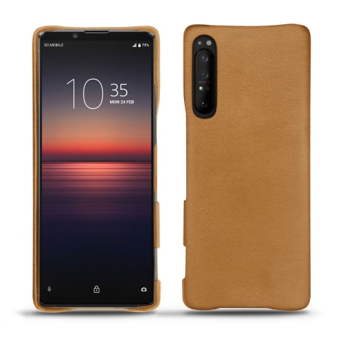 Dress up your Xperia 1 II with the Noreve hullsCastan esparciate ( Pantone #824F2A )