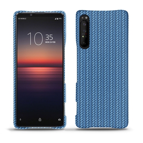 硬质真皮保护套 Sony Xperia 1 IIAbaca ishia ( Pantone #395775 ) 