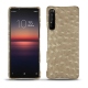 Sony Xperia 1 II leather cover - Autruche desert
