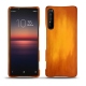 Sony Xperia 1 II leather cover - Orange Patine