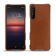 Sony Xperia 1 II leather cover - Marron Veggie