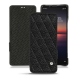 Sony Xperia 1 II leather case - Ebène - Couture ( Sleek P C12 - Black ) 