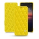 Sony Xperia 1 II leather case - Jaune fluo - Couture