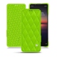 Funda de piel Sony Xperia 1 II - Vert fluo - Couture