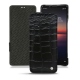 Housse cuir Sony Xperia 1 II - Crocodile nero