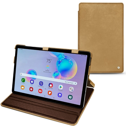 Custodia in pelle per Samsung Galaxy Tab S6 LiteSable vintage ( Pantone #9b7340 ) 