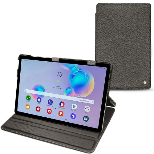 Funda de piel para Samsung Galaxy Tab S6 LiteAnthracite ( Pantone #41403c ) 