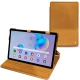 Samsung Galaxy Tab S6 Lite leather case - Or Maïa ( Pantone 871C ) 