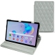 硬质真皮保护套 Samsung Galaxy Tab S6 Lite - Gris - Couture ( Nappa - Pantone W428C ) 