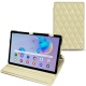 Funda de piel Samsung Galaxy Tab S6 Lite - Beige - Couture ( Nappa - Pantone 7502C ) 