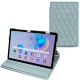 Lederschutzhülle Samsung Galaxy Tab S6 Lite - Bleu ciel - Couture ( Nappa - Pantone 277C ) 