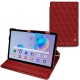 Samsung Galaxy Tab S6 Lite leather case - Tomate - Couture ( Pantone 187C ) 