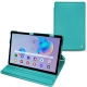 Samsung Galaxy Tab S6 Lite leather case - Bleu fluo