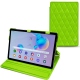 Housse cuir Samsung Galaxy Tab S6 Lite - Vert fluo - Couture