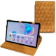 Samsung Galaxy Tab S6 Lite leather case - Or Maïa - Couture
