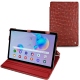 Housse cuir Samsung Galaxy Tab S6 Lite - Autruche ciliegia