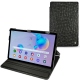 Samsung Galaxy Tab S6 Lite leather case - Autruche nero