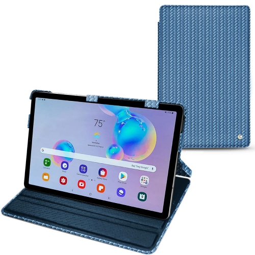 Ledertasche für Samsung Galaxy Tab S6 LiteAbaca ishia ( Pantone #395775 ) 