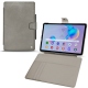 Housse cuir Samsung Galaxy Tab S6 Lite - Acier vintage ( Pantone 403C ) 